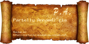 Partelly Annamária névjegykártya